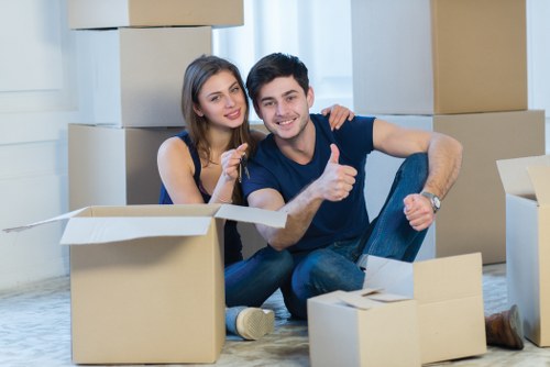 Packing and furniture handling for removals in Merton Park