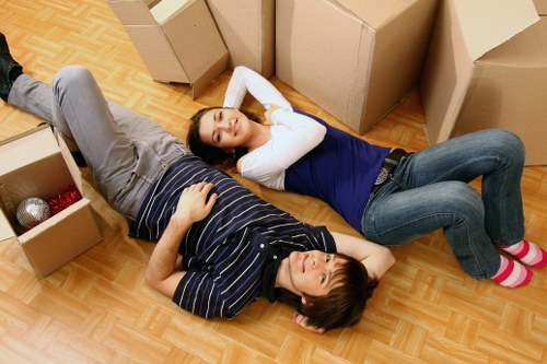 Careful loading of furniture from a residential property in Merton Park